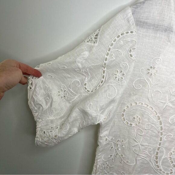 Spell Lala Linen Shift Dress L - Picture 5 of 7